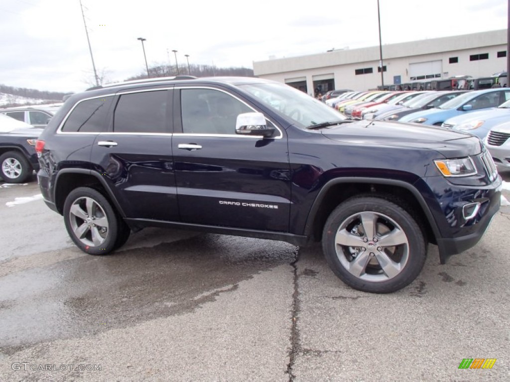 2014 Grand Cherokee Limited 4x4 - True Blue Pearl / Morocco Black photo #5
