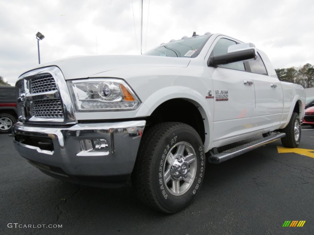 Bright White 2013 Ram 2500 Laramie Mega Cab 4x4 Exterior Photo #78882173