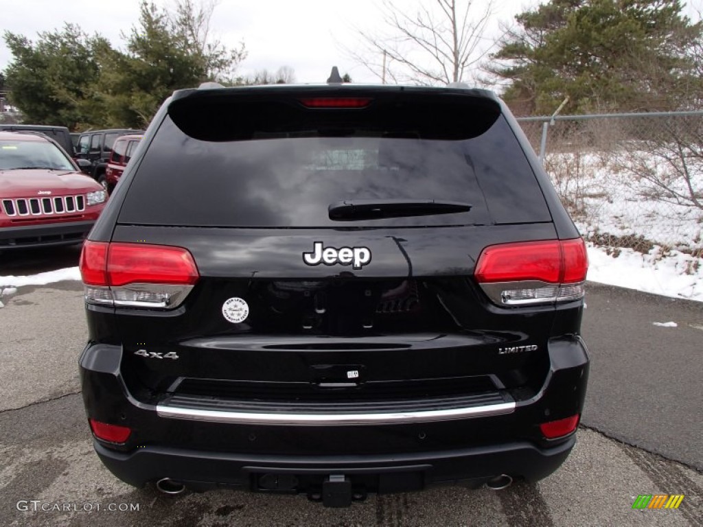 Brilliant Black Crystal Pearl 2014 Jeep Grand Cherokee Limited 4x4 Exterior Photo #78882387