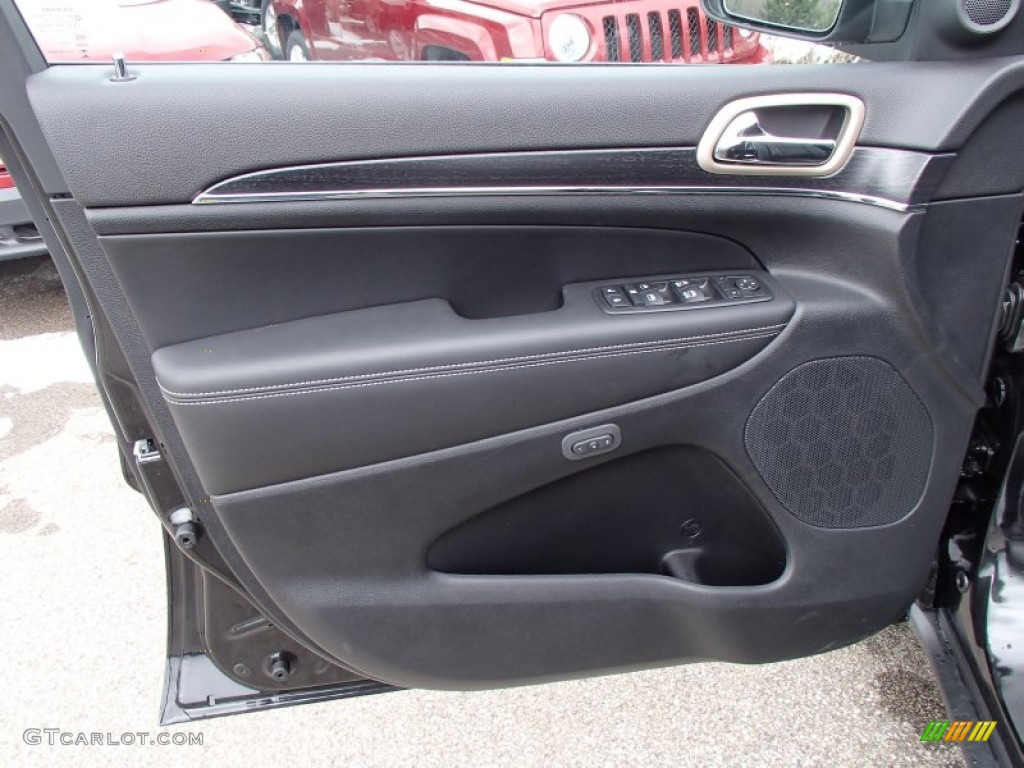 2014 Jeep Grand Cherokee Limited 4x4 Morocco Black Door Panel Photo #78882498