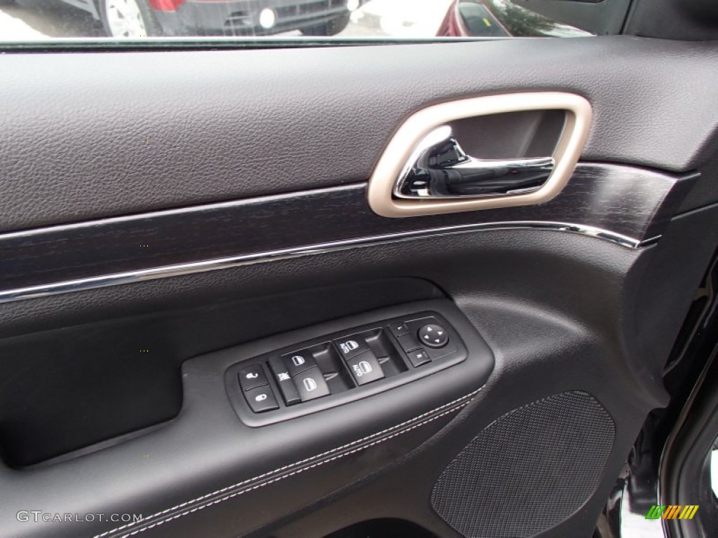2014 Jeep Grand Cherokee Limited 4x4 Morocco Black Door Panel Photo #78882540