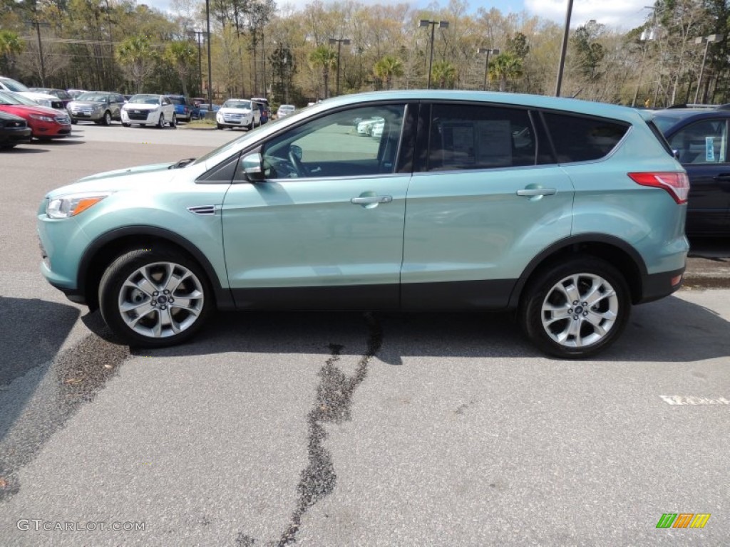 2013 Escape SEL 2.0L EcoBoost - Frosted Glass Metallic / Charcoal Black photo #2