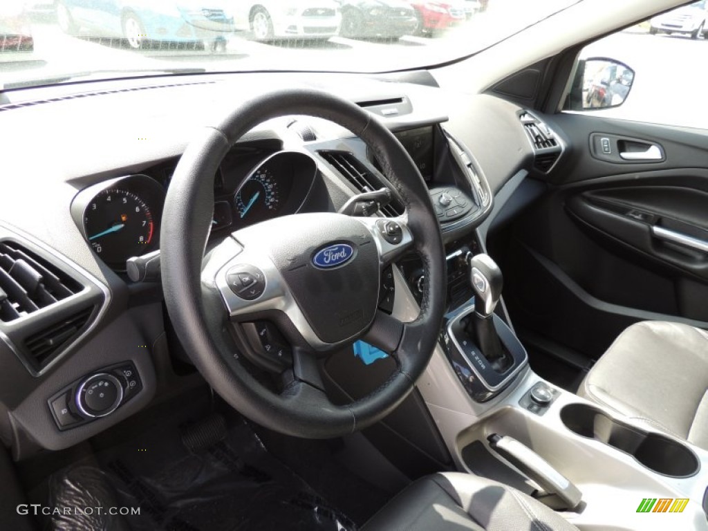 2013 Escape SEL 2.0L EcoBoost - Frosted Glass Metallic / Charcoal Black photo #3