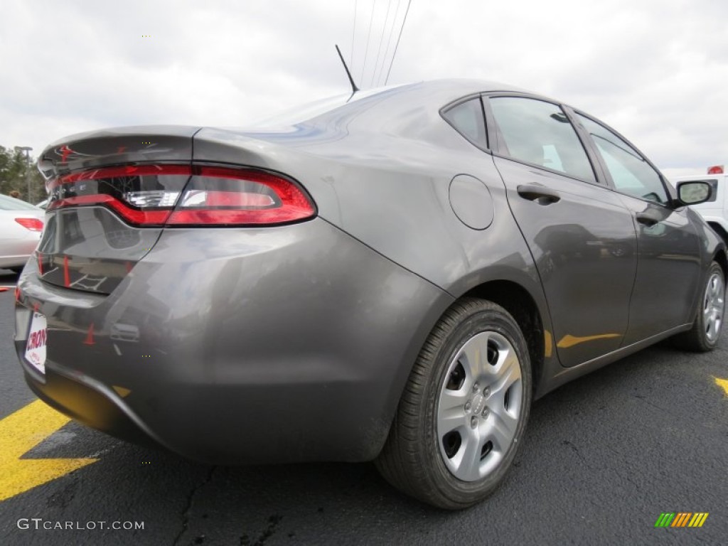 2013 Dart SE - Tungsten Metallic / Black photo #7
