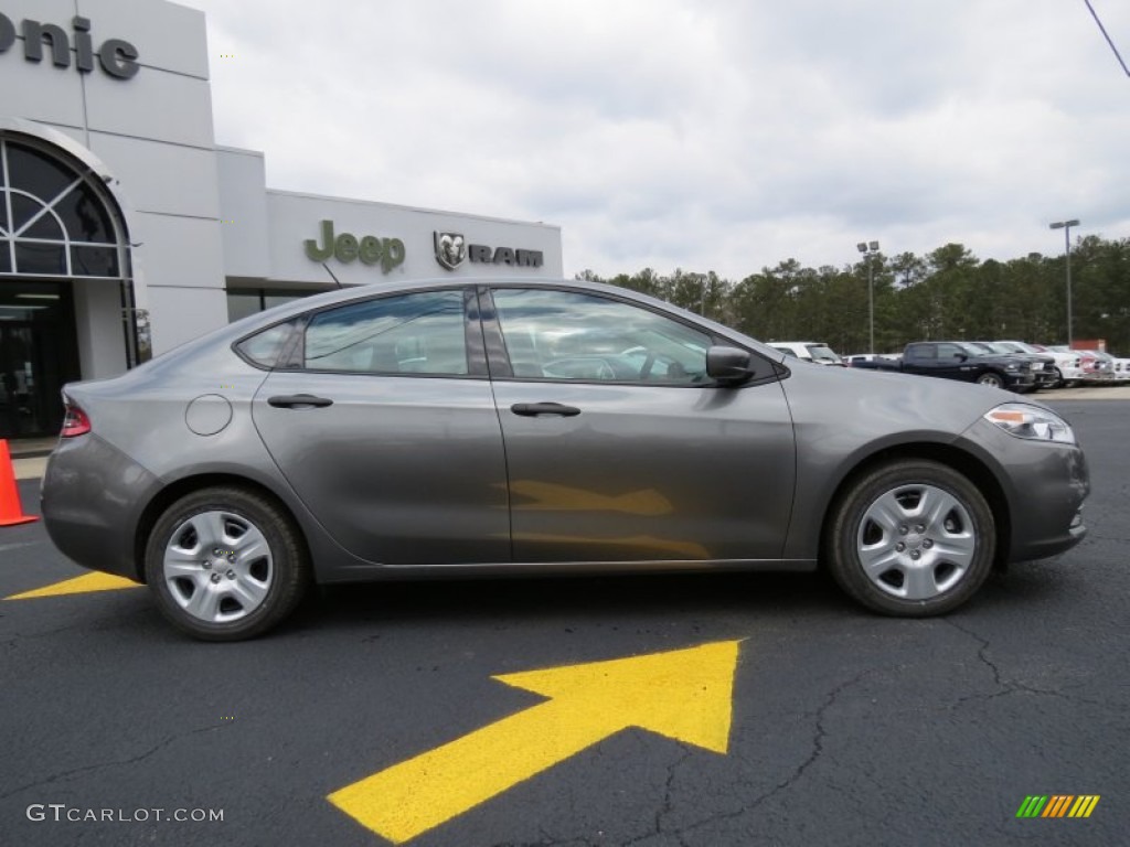 2013 Dart SE - Tungsten Metallic / Black photo #8