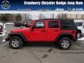 2013 Rock Lobster Red Jeep Wrangler Unlimited Sport S 4x4  photo #1
