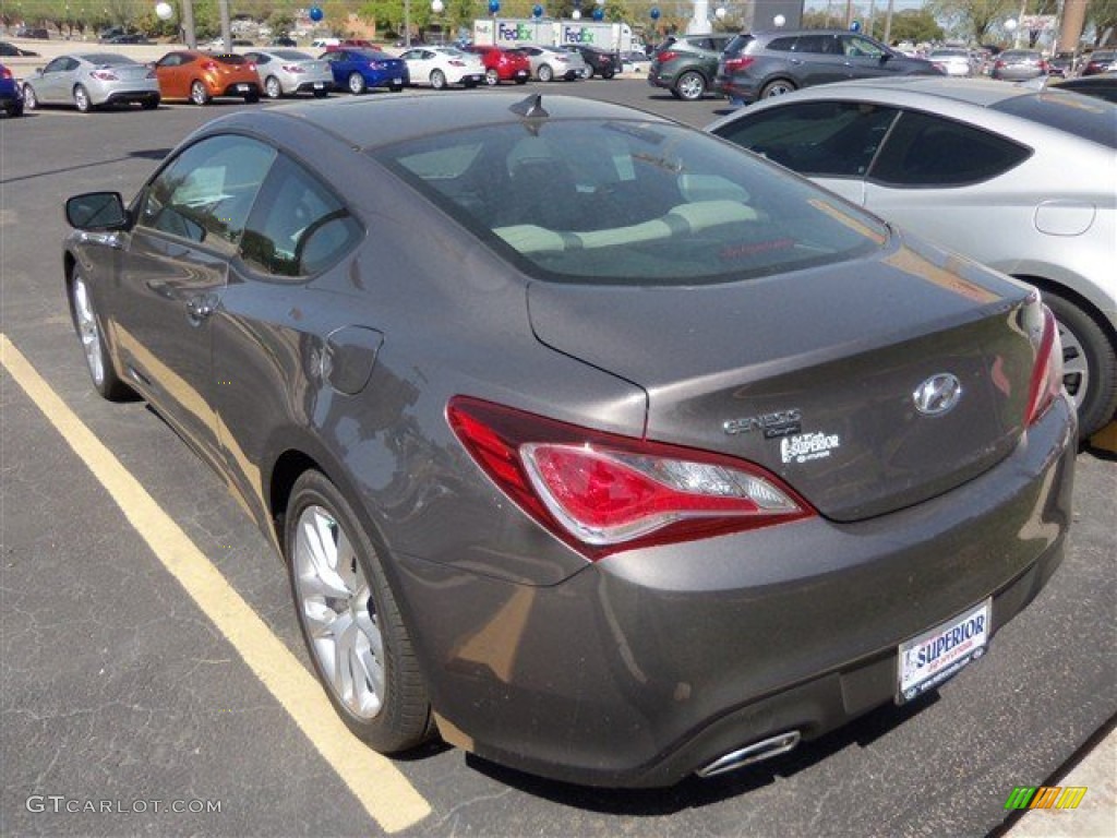 2013 Genesis Coupe 2.0T - Gran Premio Gray / Black Cloth photo #6