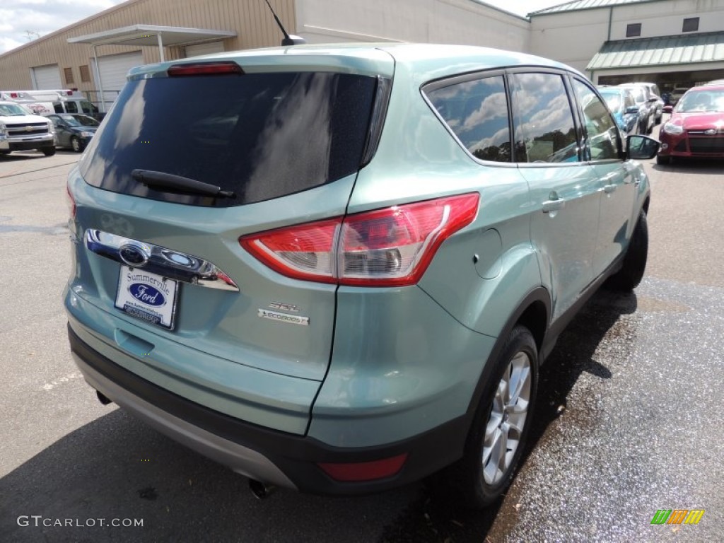 2013 Escape SEL 2.0L EcoBoost - Frosted Glass Metallic / Charcoal Black photo #14