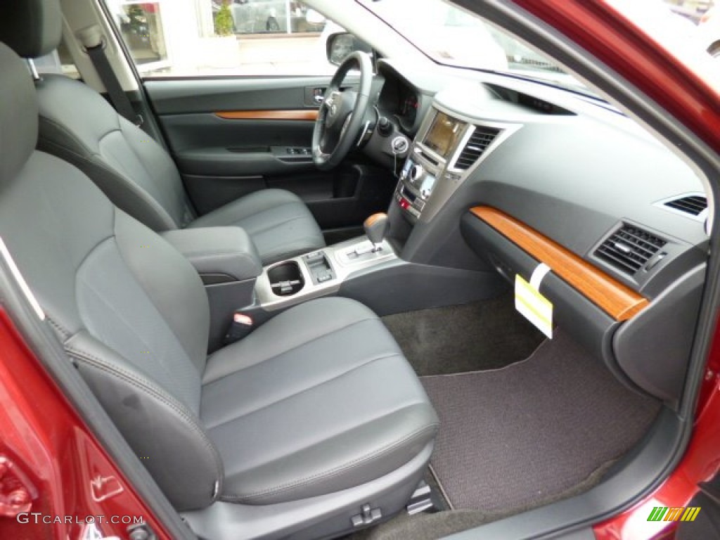 Off Black Leather Interior 2013 Subaru Outback 2.5i Limited Photo #78883728