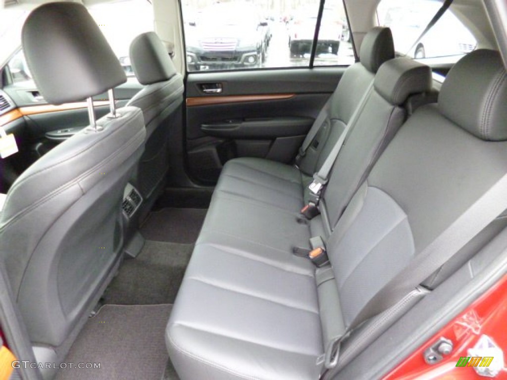 Off Black Leather Interior 2013 Subaru Outback 2.5i Limited Photo #78883803