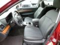 Off Black Leather 2013 Subaru Outback 2.5i Limited Interior