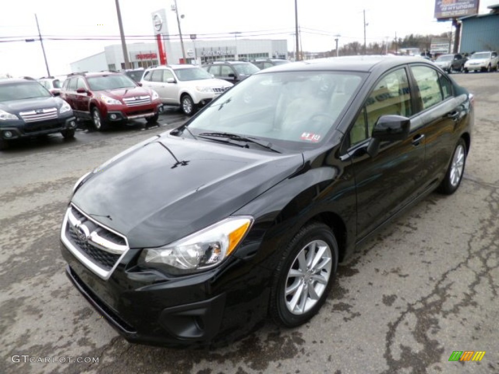 Obsidian Black Pearl 2013 Subaru Impreza 2.0i Premium 4 Door Exterior Photo #78883980