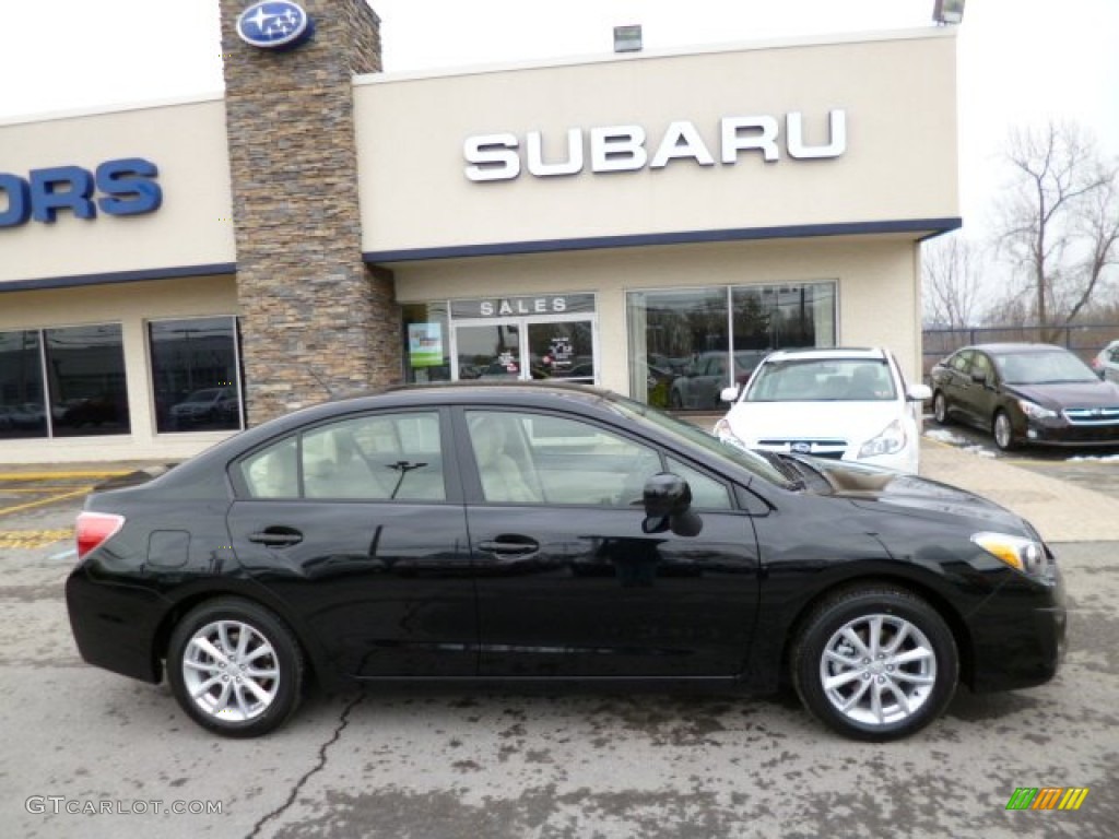 Obsidian Black Pearl 2013 Subaru Impreza 2.0i Premium 4 Door Exterior Photo #78884070