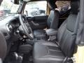 2013 Jeep Wrangler Moab Black Leather Interior Front Seat Photo