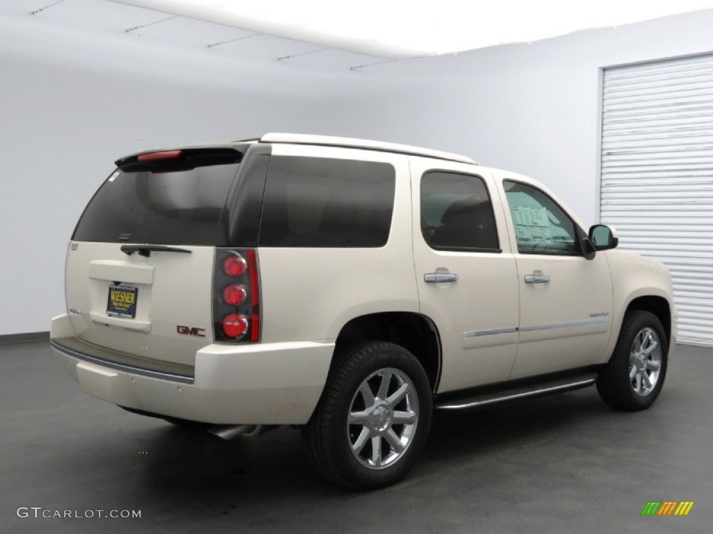 2013 Yukon XL Denali AWD - White Diamond Tricoat / Cocoa/Light Cashmere photo #2