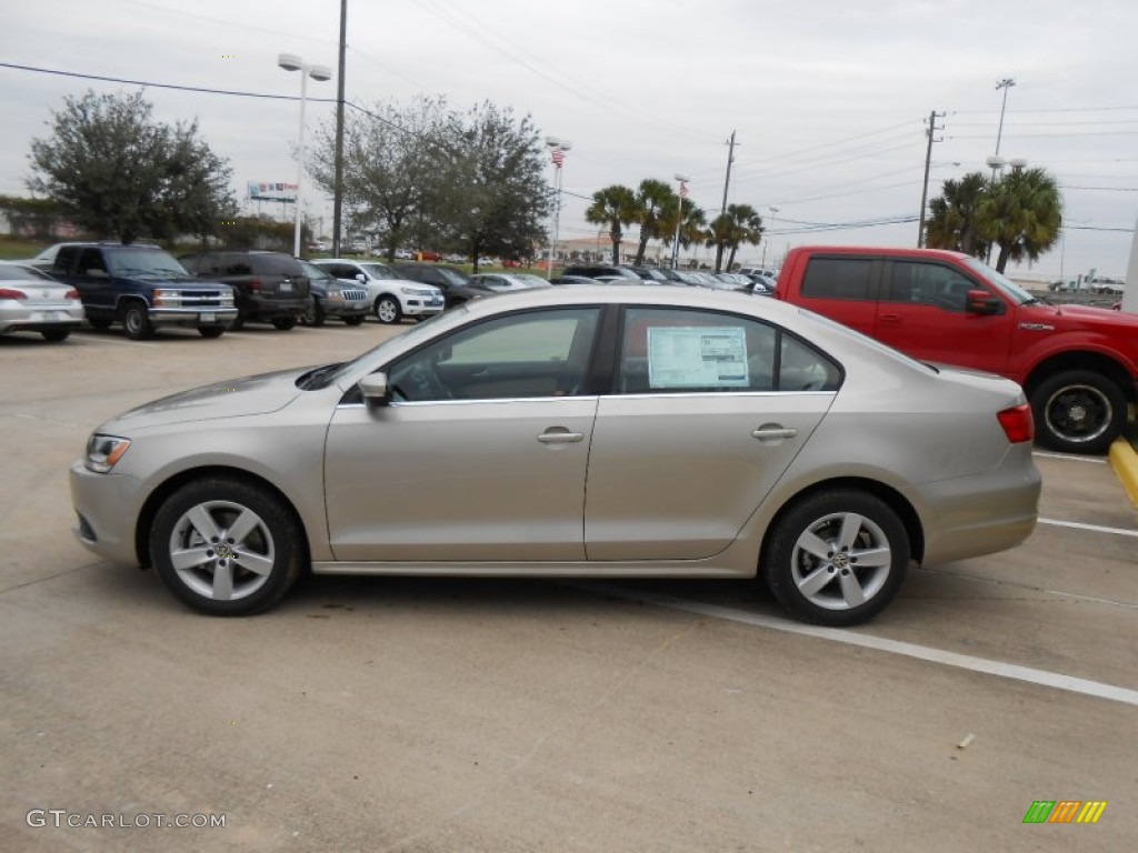 2013 Jetta TDI Sedan - Moonrock Silver Metallic / Cornsilk Beige photo #4