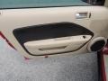 Medium Parchment 2009 Ford Mustang V6 Coupe Door Panel