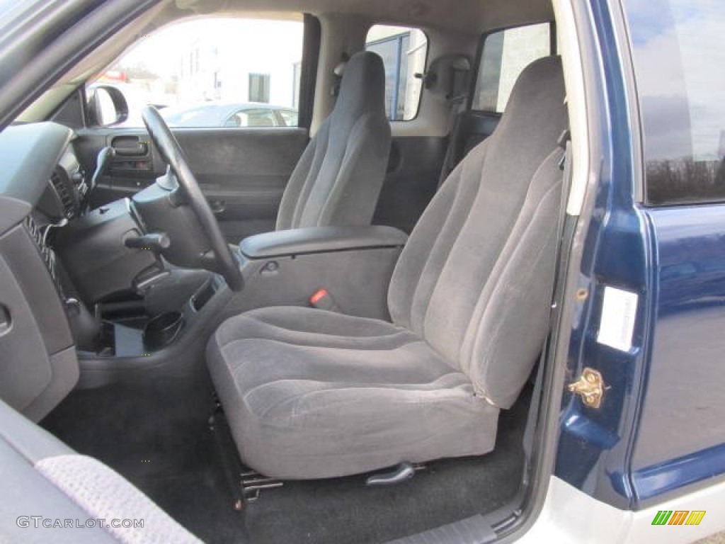 Dark Slate Gray Interior 2002 Dodge Dakota SLT Club Cab Photo #78885750