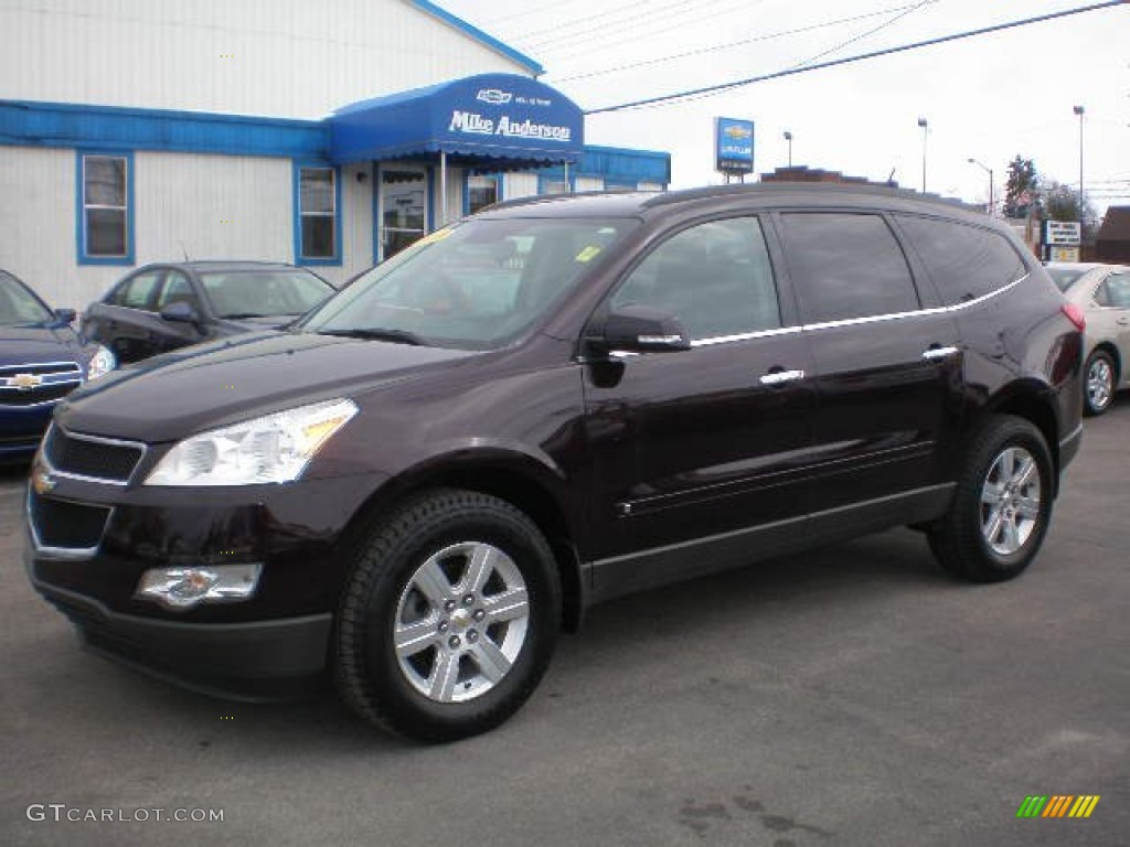 2010 Traverse LT - Dark Cherry Metallic / Ebony photo #1