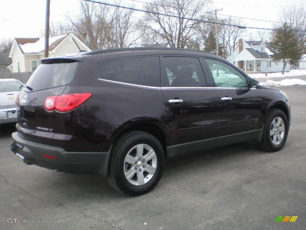 2010 Traverse LT - Dark Cherry Metallic / Ebony photo #3