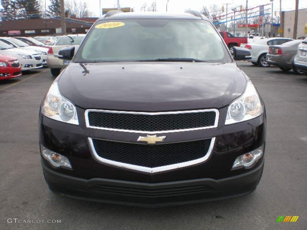 2010 Traverse LT - Dark Cherry Metallic / Ebony photo #7