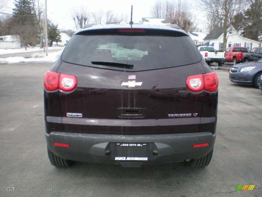 2010 Traverse LT - Dark Cherry Metallic / Ebony photo #19
