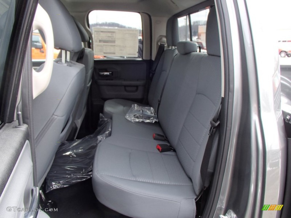 Black/Diesel Gray Interior 2013 Ram 1500 SLT Quad Cab 4x4 Photo #78886695
