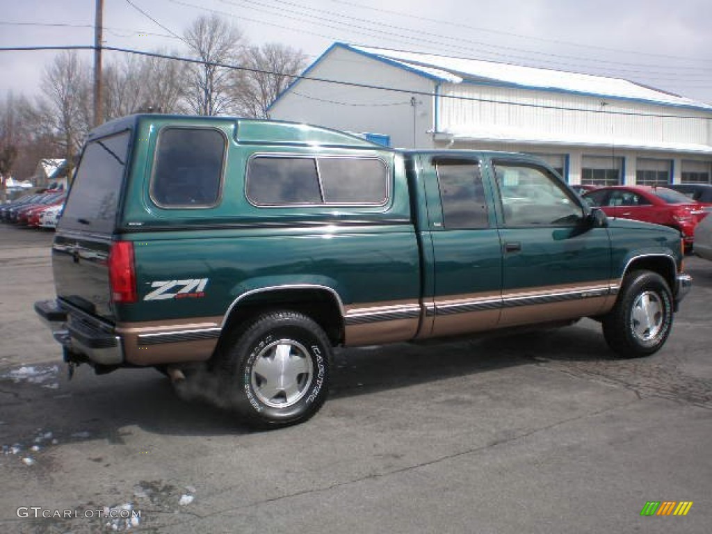 1998 C/K K1500 Extended Cab 4x4 - Emerald Green Metallic / Neutral photo #15