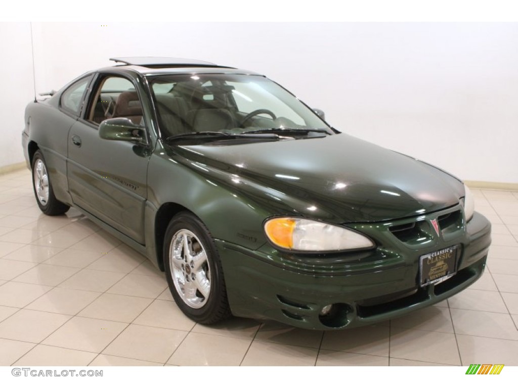 2001 Grand Am GT Coupe - Spruce Green Metallic / Dark Pewter photo #1