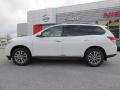 2013 Moonlight White Nissan Pathfinder SL  photo #2