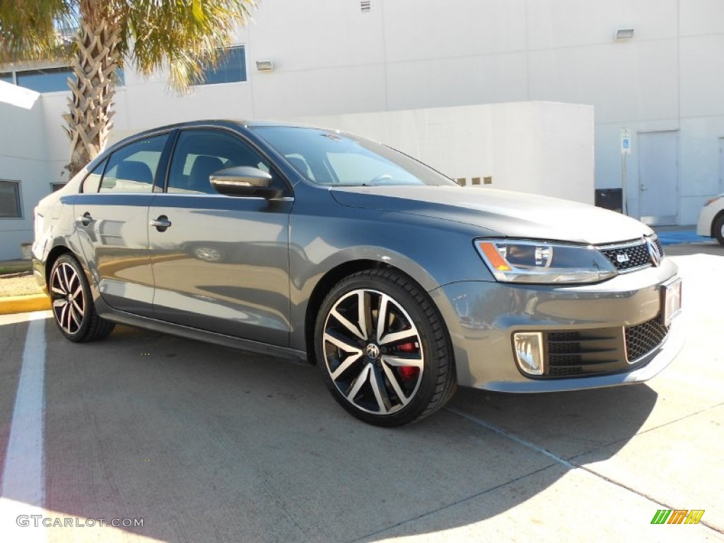 2013 Jetta GLI Autobahn - Platinum Gray Metallic / Titan Black photo #1