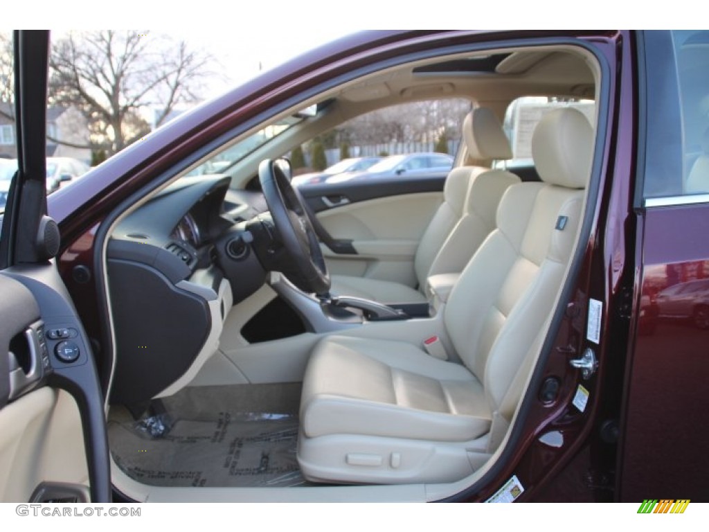 2010 TSX Sedan - Basque Red Pearl / Parchment photo #11