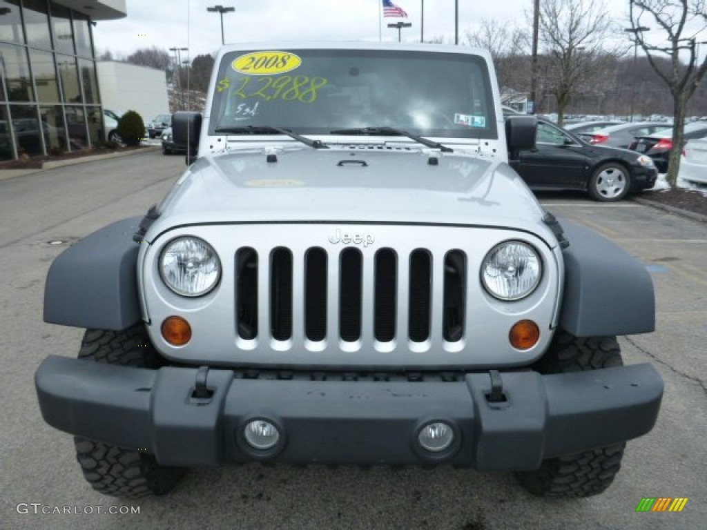 Bright Silver Metallic 2008 Jeep Wrangler Rubicon 4x4 Exterior Photo #78889005