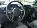 2008 Jeep Wrangler Dark Slate Gray/Medium Slate Gray Interior Steering Wheel Photo