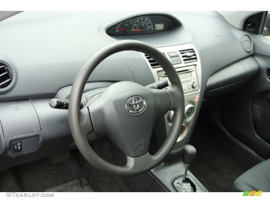 2012 Toyota Yaris Sedan Dark Gray Dashboard Photo #78890744