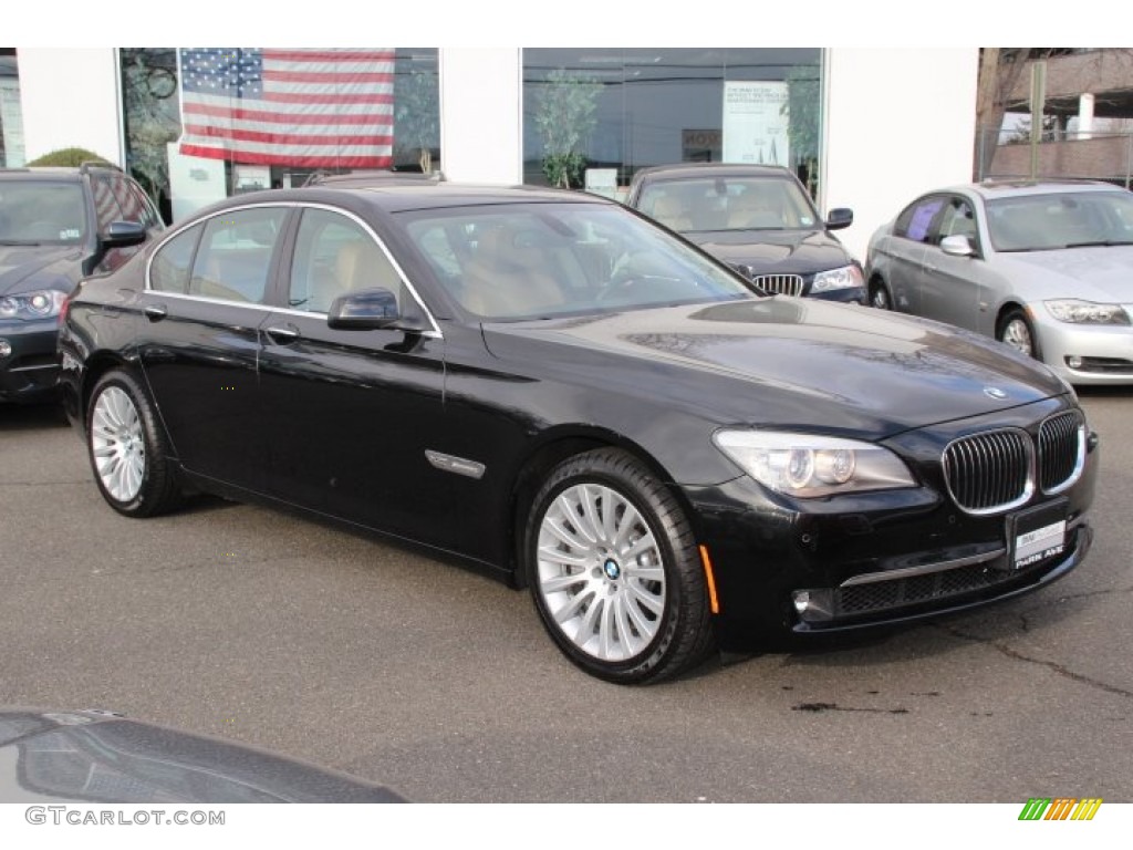 Black Sapphire Metallic 2012 BMW 7 Series 750i xDrive Sedan Exterior Photo #78891225
