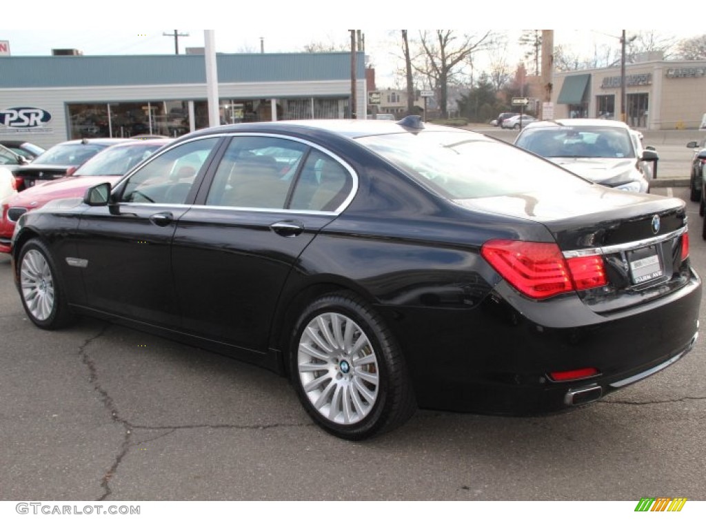 2012 7 Series 750i xDrive Sedan - Black Sapphire Metallic / Saddle/Black photo #7