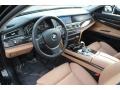 Saddle/Black Prime Interior Photo for 2012 BMW 7 Series #78891363