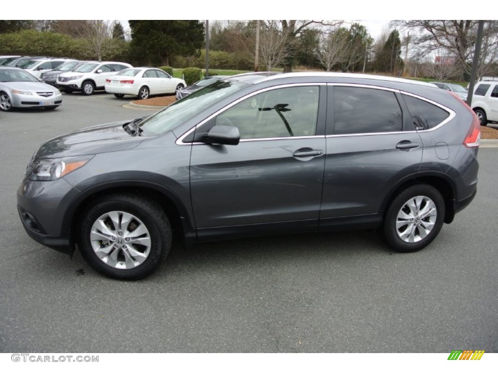 2012 CR-V EX-L - Polished Metal Metallic / Gray photo #6
