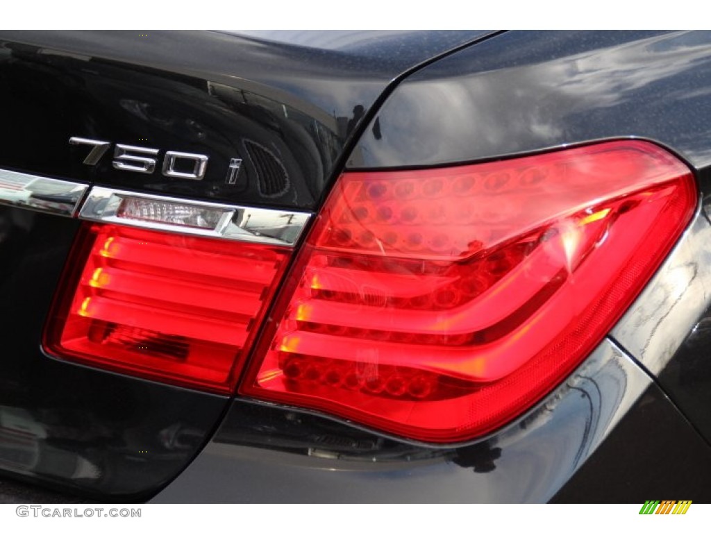 2012 7 Series 750i xDrive Sedan - Black Sapphire Metallic / Saddle/Black photo #22