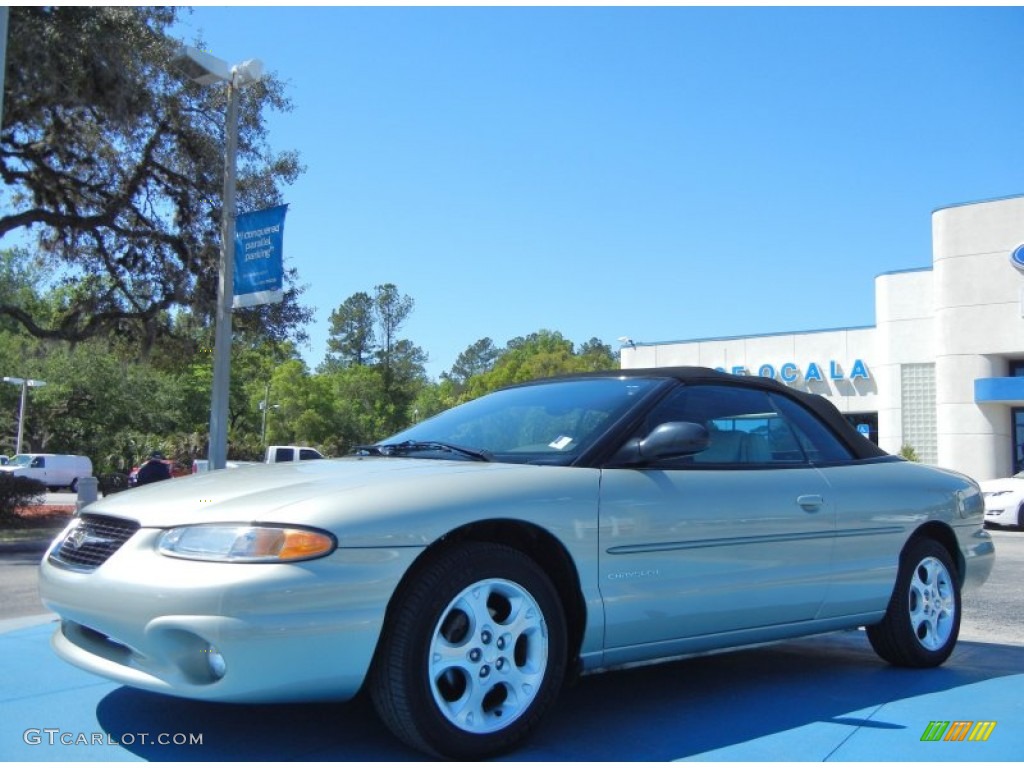 2000 Sebring JXi Convertible - Light Cypress Green Metallic / Camel photo #1