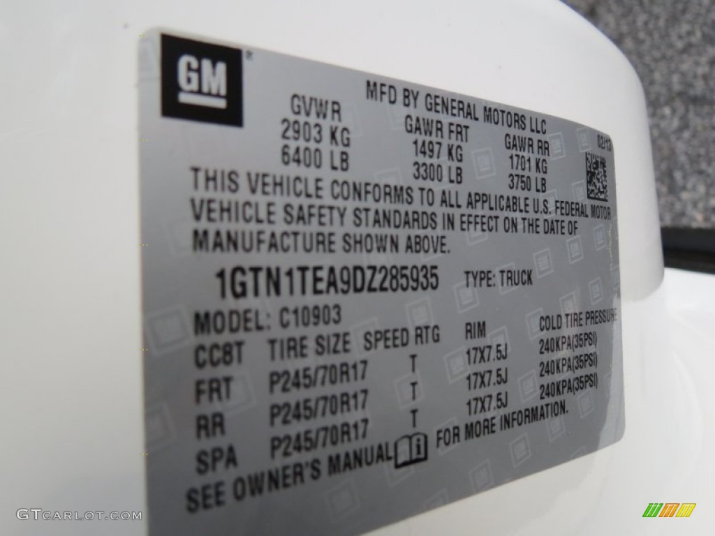 2013 Sierra 1500 Regular Cab - Summit White / Dark Titanium photo #14