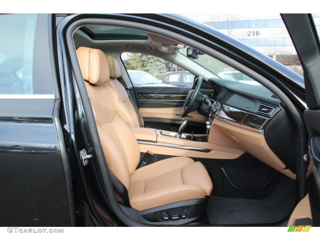 2012 7 Series 750i xDrive Sedan - Black Sapphire Metallic / Saddle/Black photo #28
