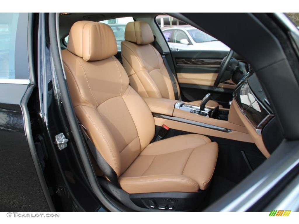 2012 7 Series 750i xDrive Sedan - Black Sapphire Metallic / Saddle/Black photo #29