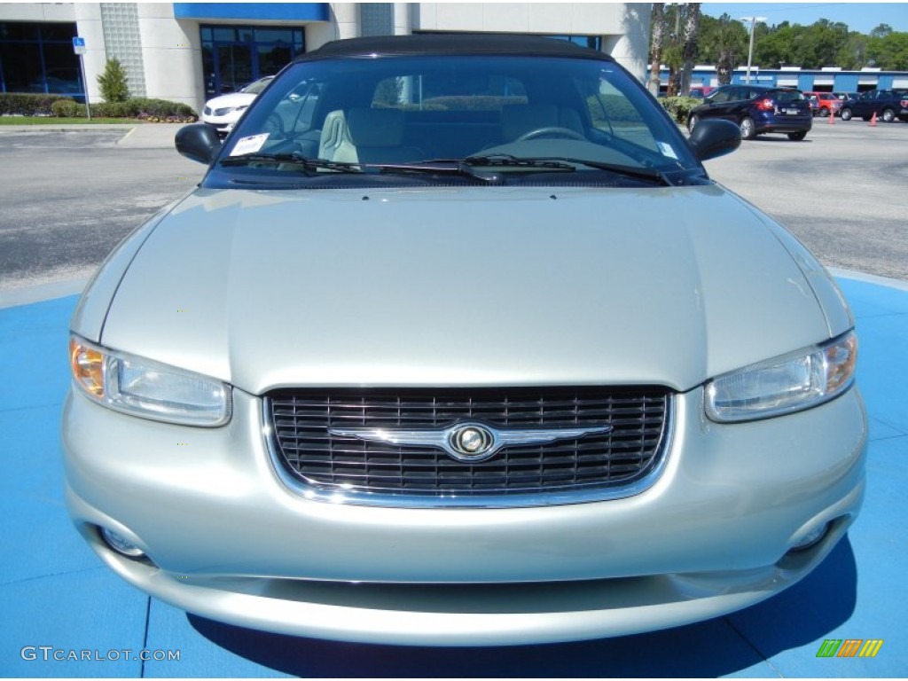 2000 Sebring JXi Convertible - Light Cypress Green Metallic / Camel photo #7