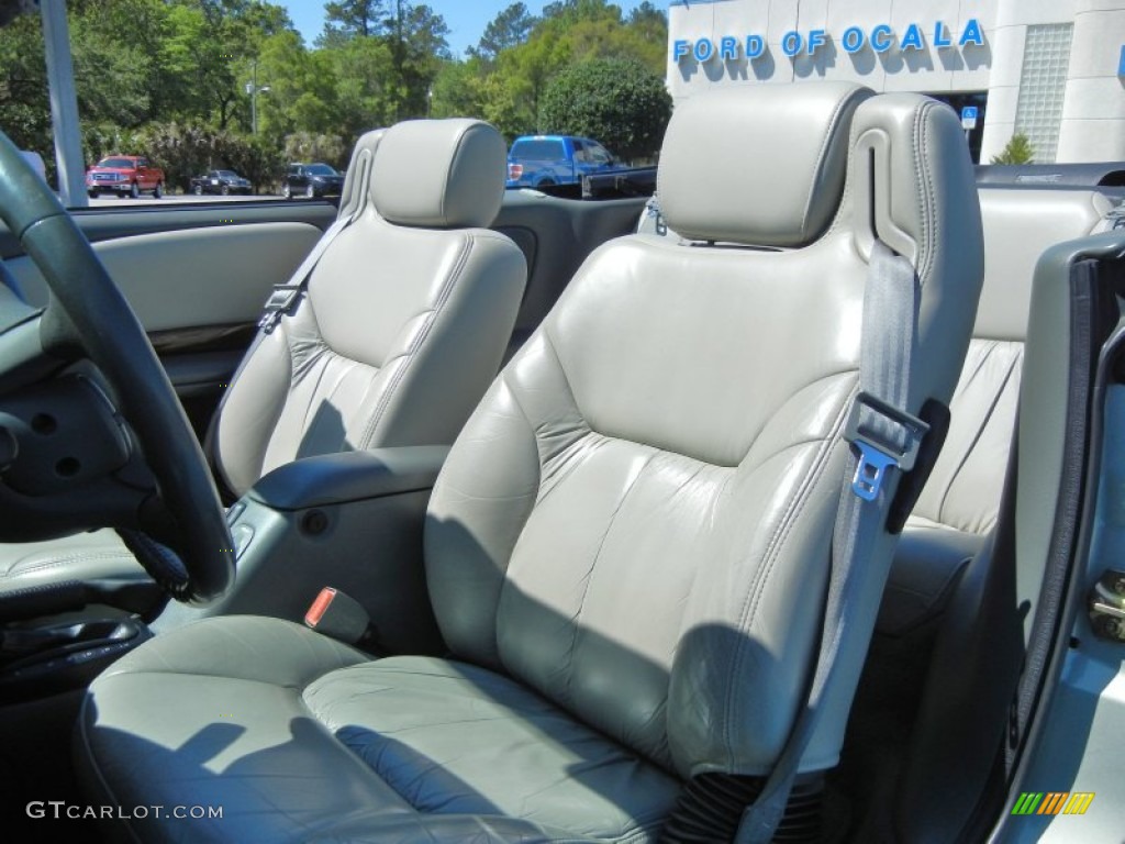2000 Sebring JXi Convertible - Light Cypress Green Metallic / Camel photo #16