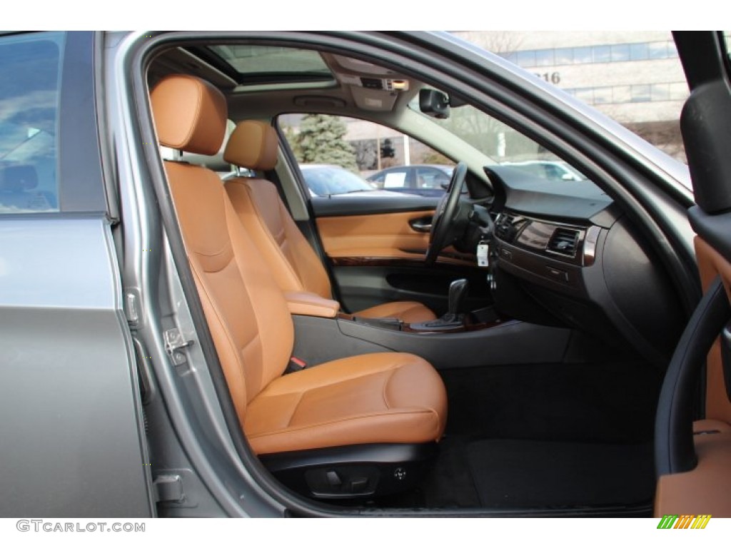 2010 3 Series 328i xDrive Sedan - Space Gray Metallic / Saddle Brown Dakota Leather photo #25