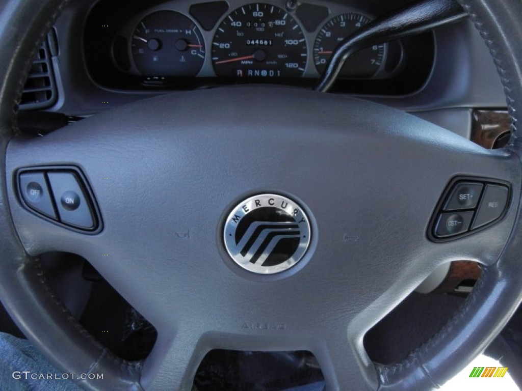 2003 Mercury Sable LS Premium Sedan Medium Graphite Steering Wheel Photo #78892709