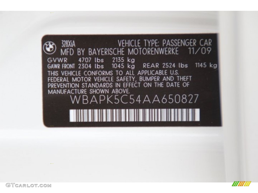 2010 3 Series 328i xDrive Sedan - Alpine White / Black photo #33