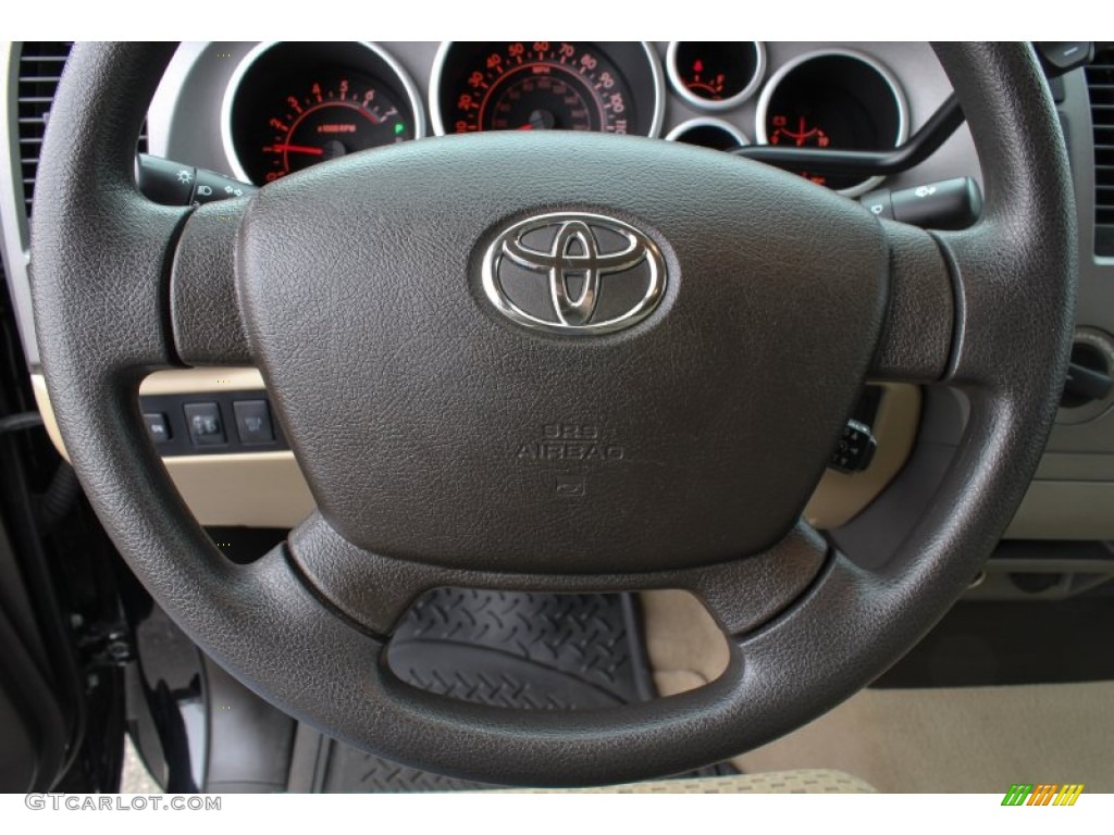 2010 Tundra Double Cab 4x4 - Black / Sand Beige photo #16